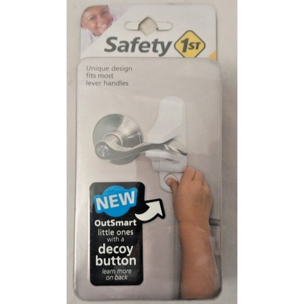 Safety 1st OutSmart Lever Lock with Decoy Button White #HS289